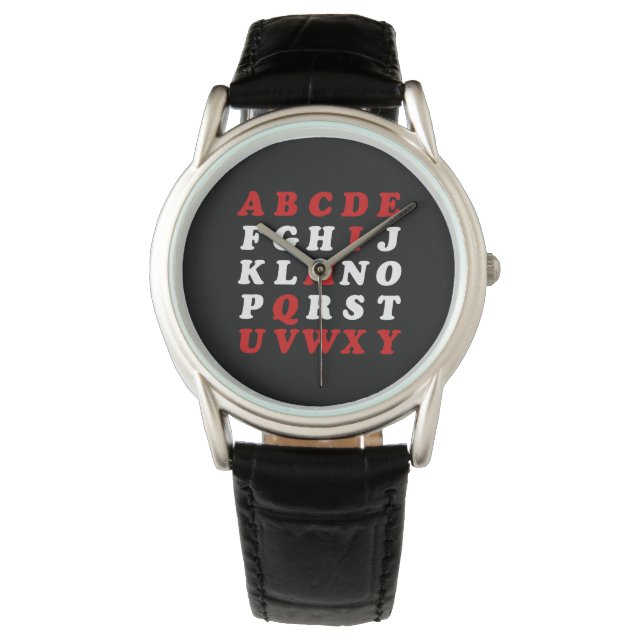 English Alphabet Watch (Front)