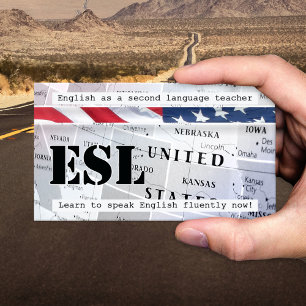 English as a Second Language Business Card