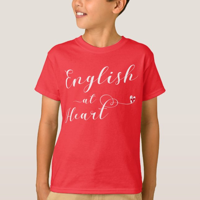 English At Heart, England T-Shirt (Front)