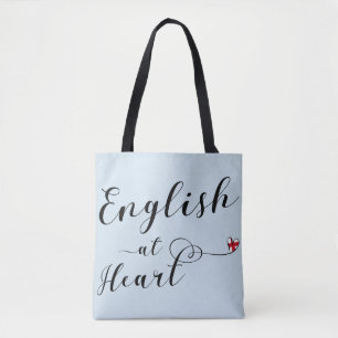 English At Heart Grocery Bag, England Tote Bag