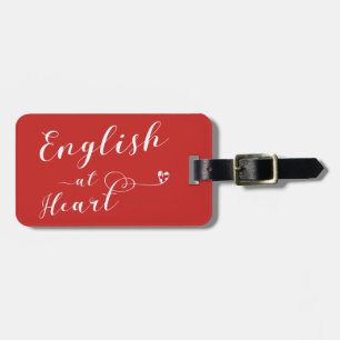 English At Heart Luggage Tag Template, England