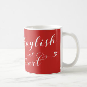 English At Heart Mug, England Coffee Mug