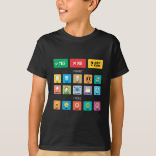 English Autism AAC Pointing Communication 02 T-Shirt