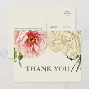 English Blooms Thank You Postcard