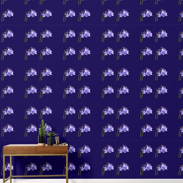English Bluebell Flower Wallpaper (Hallway)