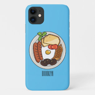 English breakfast cartoon illustration Case-Mate iPhone case