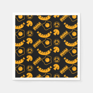 English Breakfast Pattern Napkin