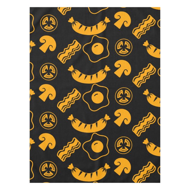 English Breakfast Pattern Tablecloth (Front)