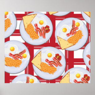 English Breakfast Poster