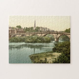 English Bridge, Shrewsbury, Shropshire, England Jigsaw Puzzle