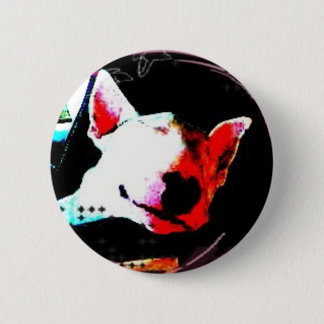 english bull terrier 6 cm round badge