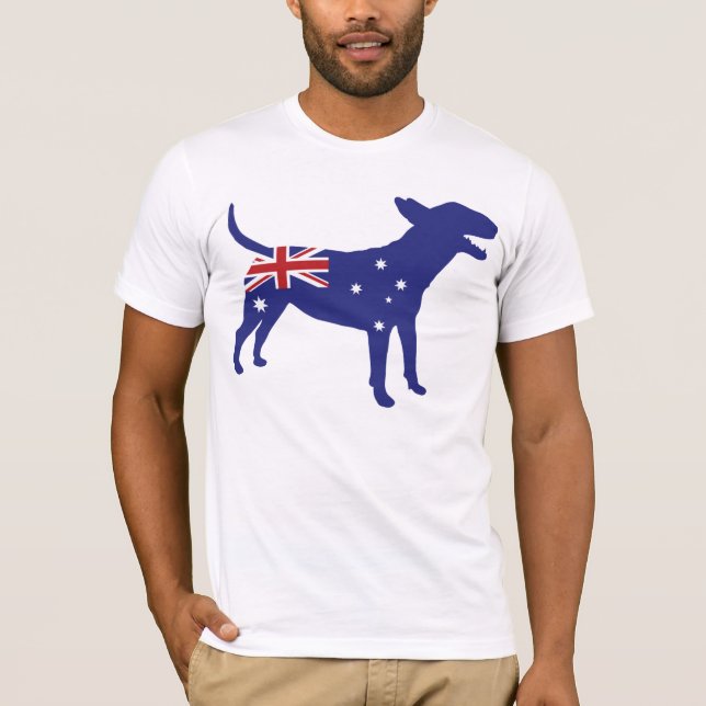 English Bull Terrier / Australian Flag Tee (Front)