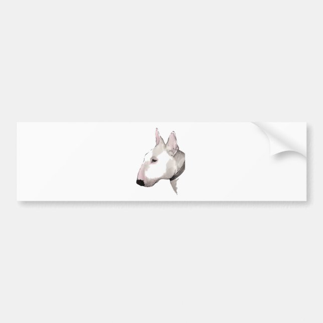 English Bull Terrier Bumper Sticker (Front)