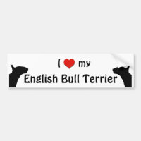 English Bull Terrier Bumper Sticker