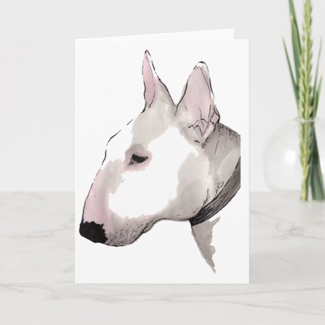 English Bull Terrier Card (Front)