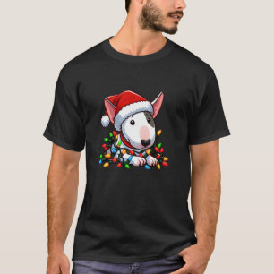 English Bull Terrier Christmas Lights Dog Funny Xm T-Shirt