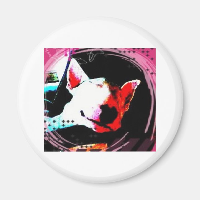english bull terrier magnet (Front)