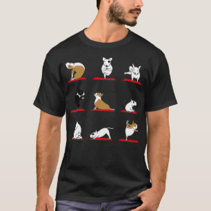 English Bull Terrier Yoga Funny Dog T-Shirt