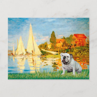 English Bulldog 9 - Sailboats 2 Postcard