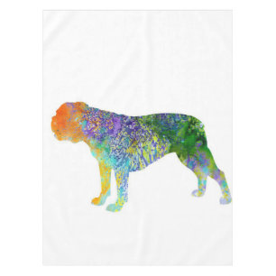 English Bulldog Art Watercolor Watercolor Lover Tablecloth