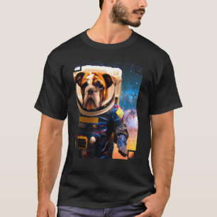 English Bulldog Astronaut Outer Space Bulldog 2 T-Shirt