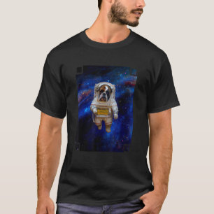 English Bulldog Astronaut Outer Space Bulldog 3 T-Shirt