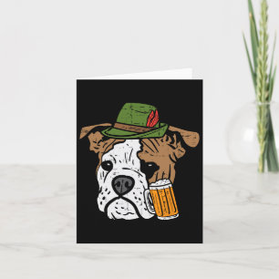 English Bulldog Bavarian Dog Men Women Card