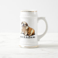 English Bulldog Beer stein