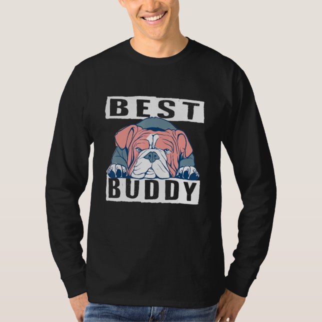 English Bulldog Best Buddy T-Shirt (Front)