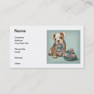 English Bulldog Business Card