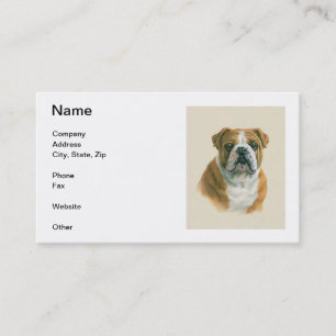 English Bulldog Business Cards