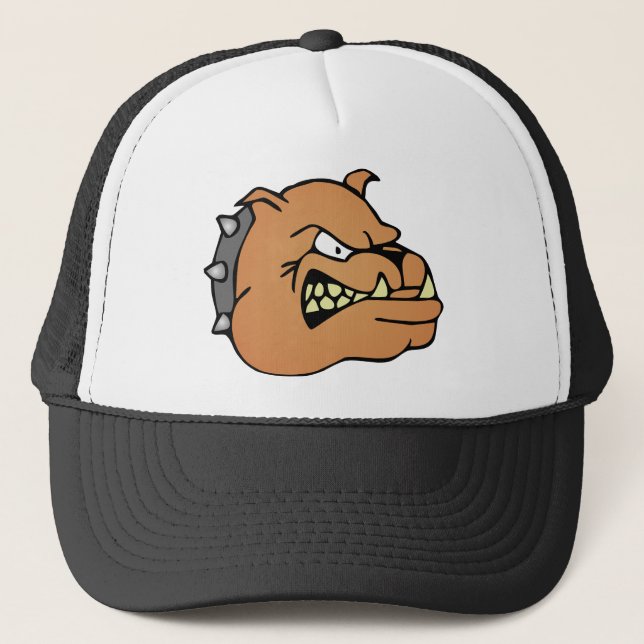 English Bulldog Cartoon Trucker Hat (Front)