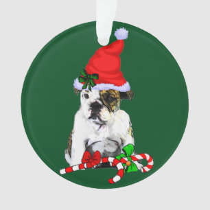English Bulldog Christmas Ornament