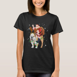 English Bulldog Christmas   Santa Claus Woofmas Do T-Shirt