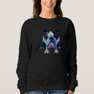 English Bulldog Colorful Dog  Cute Pet Sweatshirt