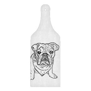 English bulldog cutting board