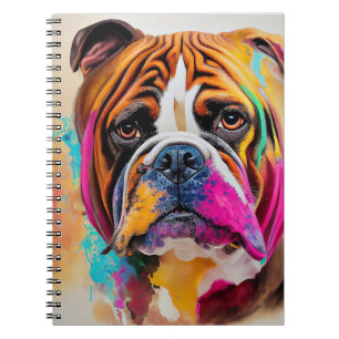 English Bulldog Dog Pet Cute Adorable Animal Notebook
