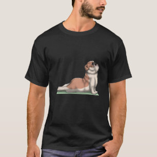 English Bulldog Dog Yoga Pose Meditation Zen Worko T-Shirt