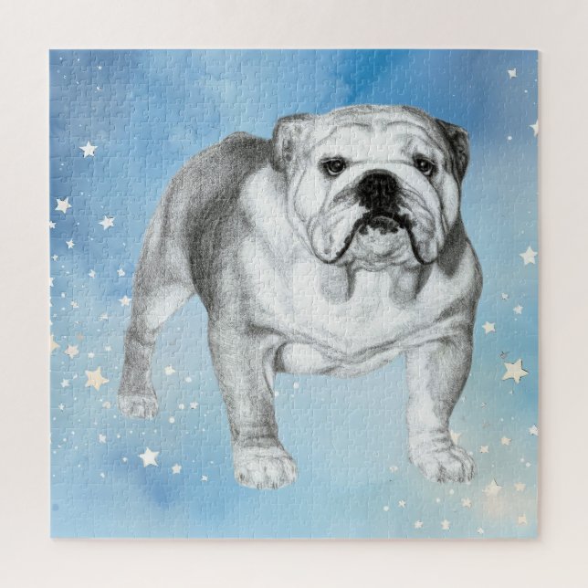 English Bulldog drawing Jigsaw Puzzle (Vertical)