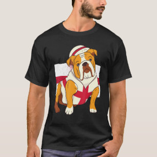 English Bulldog England Flag Mens English Flag Spo T-Shirt