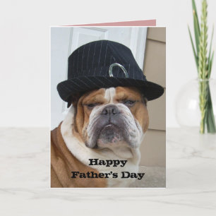 English Bulldog Father's Day Card