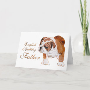 English Bulldog Fathers Day Card