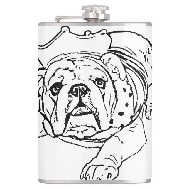 English bulldog flask (Front)