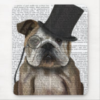 English Bulldog, Formal Hound and Hat