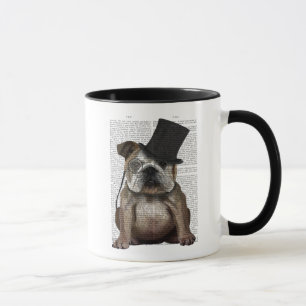 English Bulldog, Formal Hound and Hat Mug