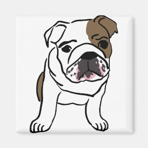 English Bulldog Gift Shirts Nope Lazy English Bull Magnet