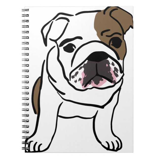 English Bulldog Gift Shirts Nope Lazy English Bull Notebook (Front)