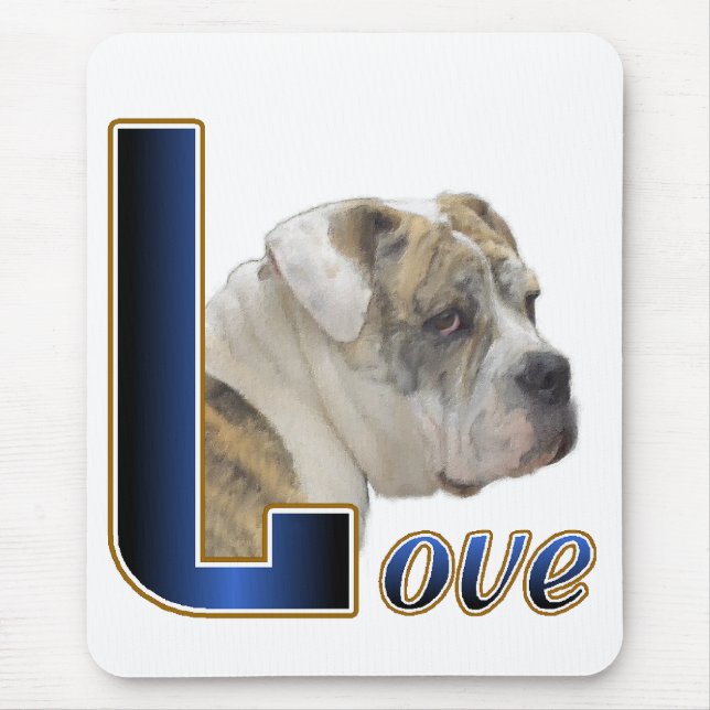 English Bulldog Gifts Mouse Pad (Front)