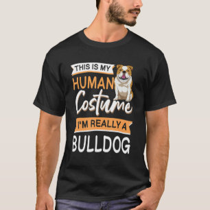 English Bulldog Halloween Costume Apparel For Kids T-Shirt