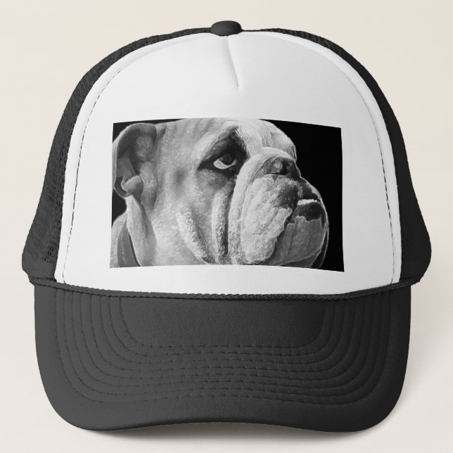 English Bulldog Hat Black (Front)